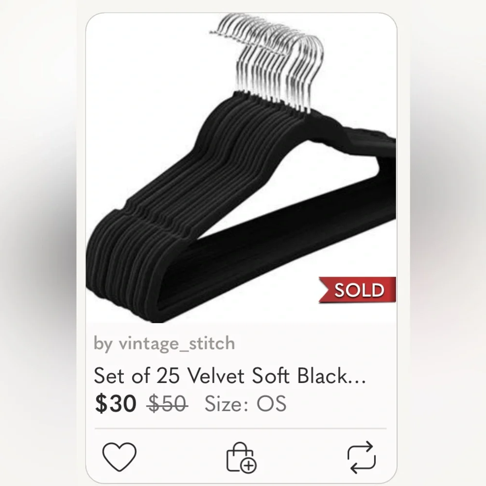 ⭐️ or 🌞 25 Premium slim nonslip space savet black velvet hangers swivel hook